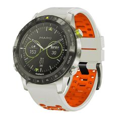 Per Garmin Fenix ​​7 22mm Kalebol Three Rows Hole Two Color Silicone Watch Band (grigio chiaro arancione)