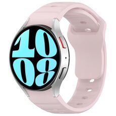 Per Samsung Galaxy Watch7 / 6 / 5 Kalebol Reverse Buckle Wave Pattern Cinturino in silicone (rosa)