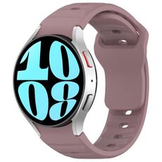 Per Samsung Galaxy Watch7 / 6 / 5 Kalebol Reverse Buckle Wave Pattern Silicone Strap (Purple Haze)