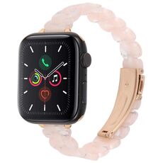 Per Apple Watch 46mm / 49mm / 45mm / 44mm Cinturino ovale in resina (rosa sirena)