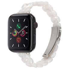 Per Apple Watch 46mm / 49mm / 45mm / 44mm Cinturino ovale in resina (bianco flash)