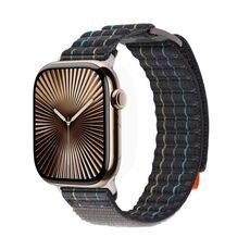 Per Apple Watch 42mm / 41mm / 40mm / 38mm Kalebol Cinturino sportivo in nylon a doppia sezione (grigio antracite)
