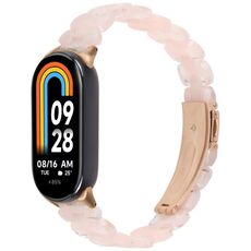 Per Xiaomi Smart Band 9/8 Cinturino in resina ovale (rosa sirena)