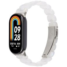 Per Xiaomi Smart Band 9/8 Cinturino in resina ovale (bianco fluorescente)