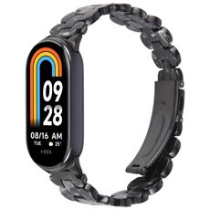 Per Xiaomi Smart Band 9/8 Cinturino in resina ovale (nero flash)