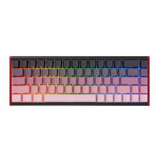 Tastiera meccanica fai da te con albero magnetico a filo singolo RGB AjazzALUX68 MAX, colore: rosa sfumato