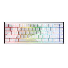 Tastiera meccanica Ajazz ALUX 68 MAX RGB con singolo filo fai da te con albero magnetico, colore: Snow Bottle