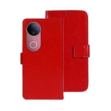 Per vivo V50 5G Global idewei Crazy Horse Texture Custodia in pelle per telefono (rosso)