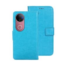 Per vivo V50 5G Global idewei Crazy Horse Texture Custodia in pelle per telefono (blu cielo)