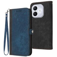 Per Honor 400 Lite Custodia in pelle con cinturino a doppia piega e fibbia laterale (Royal)