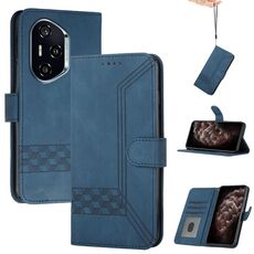 Custodia in pelle Flip Cubic Skin Feel per Honor 400 (blu)