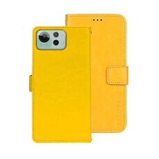 Per Asus Zenfone 12 Ultra idewei Crazy Horse Texture Custodia in pelle per telefono (giallo)