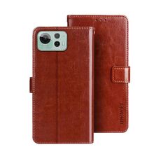 Per Asus Zenfone 12 Ultra idewei Crazy Horse Texture Custodia in pelle per telefono (marrone)