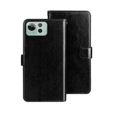 Per Asus Zenfone 12 Ultra idewei Crazy Horse Texture Custodia in pelle per telefono (nero)