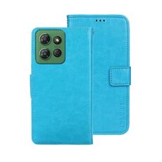Per Motorola Moto G Power 2025 idewei Crazy Horse Texture Custodia in pelle per telefono (blu cielo)