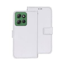 Per Motorola Moto G Power 2025 idewei Crazy Horse Texture Custodia in pelle per telefono (bianco)