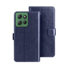 Per Motorola Moto G Power 2025 idewei Crazy Horse Texture Custodia in pelle per telefono (blu)