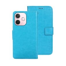 Per OPPO A5 Pro 5G Global idewei Crazy Horse Texture Custodia in pelle per telefono (blu cielo)