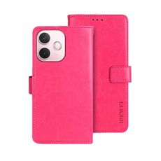Per OPPO A5 Pro 5G Global idewei Crazy Horse Texture Custodia in pelle per telefono (rosso rosa)