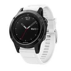 Per Garmin QuickFit Kalebol 22mm cinturino in silicone con trama a rombo (bianco)