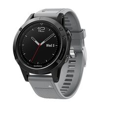 Per Garmin QuickFit Kalebol 22mm cinturino in silicone con trama a rombo (grigio)