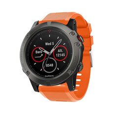 Per Garmin QuickFit Kalebol 26mm cinturino in silicone con trama a rombo (arancione)