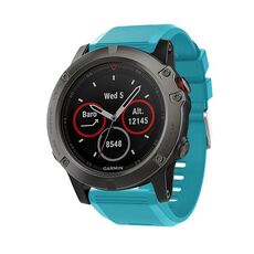 Per Garmin QuickFit Kalebol 26mm cinturino in silicone con trama a rombo (blu)