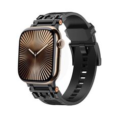 Per Apple Watch 42mm / 41mm / 40mm / 38mm Kalebol Armor TPU Watch Band (Nero)