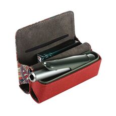 Per IQOS ILUMA / ILUMA i / 3 DUO Sigaretta Elettronica Sacchetto Assorbimento Magnetico Quadrato Anacardio Fiore (Rosso)