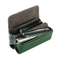 Per IQOS ILUMA / ILUMA i / 3 DUO Sigaretta Elettronica Sacchetto Assorbimento Magnetico Quadrato Anacardio Fiore (Verde)