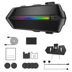 C5S IPX6 Impermeabile CVC Auricolare Bluetooth per casco da moto con riduzione del rumore, specifiche: microfono morbido