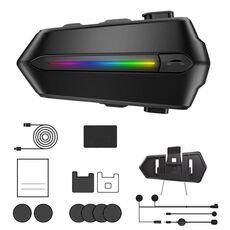 C5S IPX6 Impermeabile CVC Auricolare Bluetooth per casco da moto con riduzione del rumore, specifiche: microfoni morbidi e rigidi