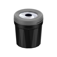 A636 Posacenere con tappo a vite per auto e casa, portacenere da tavolo (grigio nero)