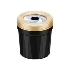 A636 Posacenere con tappo a vite per auto e casa, portacenere da tavolo (oro nero)