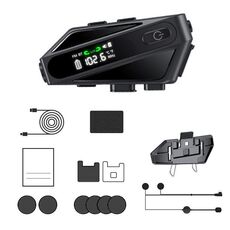 C6 IPX6 impermeabile LED illuminazione interfono wireless casco auricolare Bluetooth, specifiche: microfono rigido