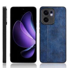 Per OPPO Reno13 F 4G / 5G Custodia per telefono con motivo a mucca e cuciture (blu)