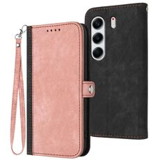 Per Tecno Camon 40 Pro 4G Custodia in pelle con cinturino a doppia piega e fibbia laterale (rosa)