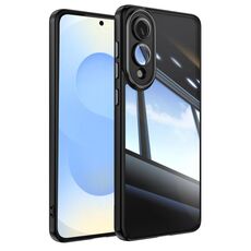 Per Samsung Galaxy S25 Edge 5G Custodia antiurto in TPU ibrida acrilica per telefono (nero)
