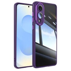 Per Samsung Galaxy S25 Edge 5G Custodia antiurto in TPU ibrida acrilica per telefono (viola)