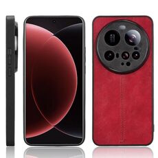 Per Xiaomi 15 Ultra Custodia per telefono con motivo a mucca e cuciture (rosso)