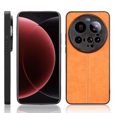 Per Xiaomi 15 Ultra Custodia per telefono con motivo a mucca e cuciture (giallo)
