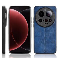 Per Xiaomi 15 Ultra Custodia per telefono con motivo a mucca e cuciture (blu)