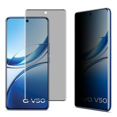 Per vivo V50 5G imak No Edge Versione 3D Curvo Privacy Schermo Intero Pellicola in Vetro Temperato