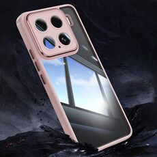Per Xiaomi 15 Pro Custodia antiurto in TPU ibrida acrilica per telefono (rosa)