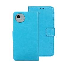 Per Sharp Aquos wish4 idewei Crazy Horse Texture Custodia in pelle per telefono (blu cielo)