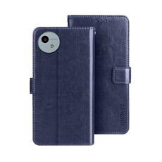 Per Sharp Aquos wish4 idewei Crazy Horse Texture Custodia in pelle per telefono (blu)