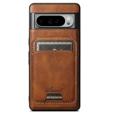 Per Google Pixel 9 Pro XL Suteni H15 Oil Eax Custodia per telefono con portafoglio staccabile in pelle (marrone)