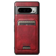 Per Google Pixel 9 Pro XL Suteni H15 Oil Eax Custodia per telefono con portafoglio staccabile in pelle (rosso)