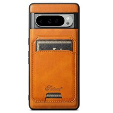 Per Google Pixel 9 Pro XL Suteni H15 Oil Eax Custodia per telefono con portafoglio staccabile in pelle (cachi)