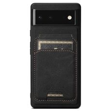 Per Google Pixel 9 Pro XL Suteni H16 Custodia per telefono con retro staccabile in pelle con texture Litchi (nero)